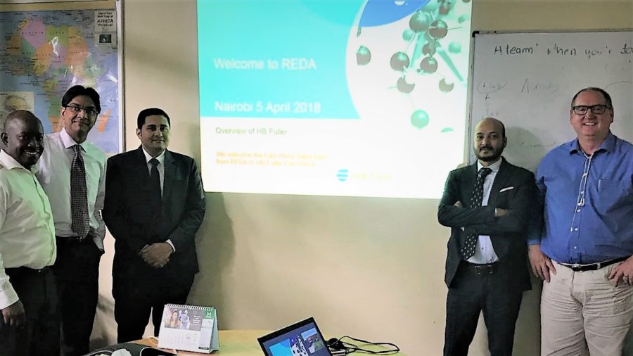 HB Fuller Technical Training in Africa branches of REDA Chemicals