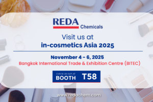 REDA Chemicals at in-cosmetics Asia 2025