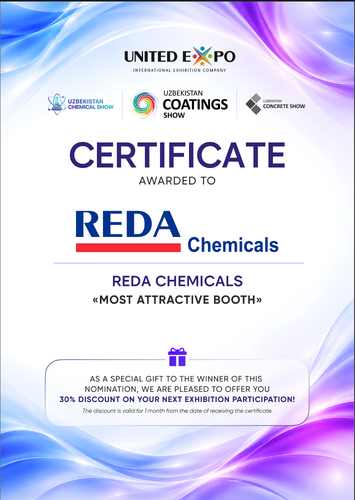 Best Booth Award - REDA Chemicals